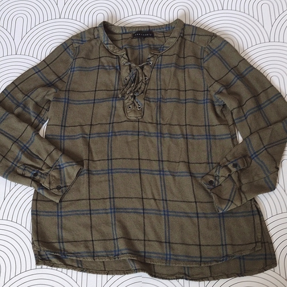 Clearance Sanctuary plaid top